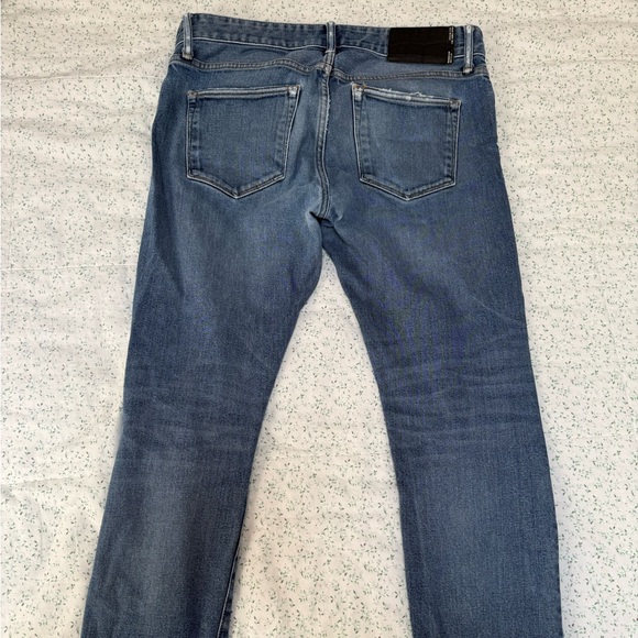 Men’s Buck Mason Maverick Slim Classic Blue Denim Jeans - Picture 5 of 9